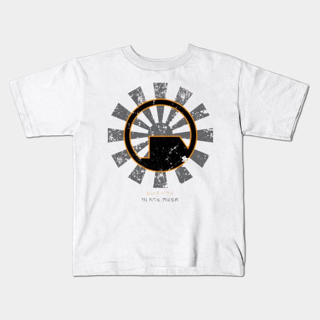 Black Mesa Retro Japanese Half Life Kids T-Shirt by box2boxxi